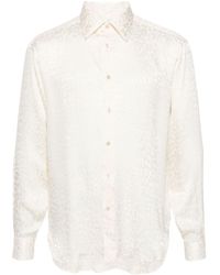 Tom Ford - Leopard-jacquard Silk Shirt - Lyst