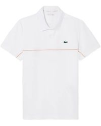 Lacoste - Logo-Print Piqué Polo Shirt - Lyst