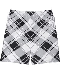 Burberry - Relaxed Check Shorts - Lyst