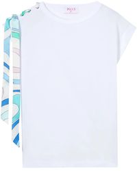 PUCCI - Katoenen T-Shirt Met Print - Lyst