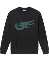 Lacoste - Logo-Print Sweatshirt - Lyst