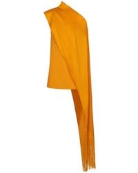 ‎Taller Marmo - Mini Berenson Fringed-Panel Party Dress - Lyst