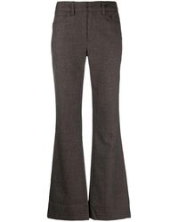 Zadig & Voltaire - Tailored Flared Wool Trousers - Lyst