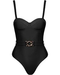 SOFIA ERHAN - Olivia Belted Sleeveless Swimsuit - Lyst