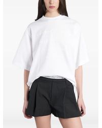 Alexander Wang - Embossed Logo-Print T-Shirt - Lyst