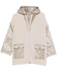 Herno - Geribbeld Wollen Jack Met Capuchon - Lyst