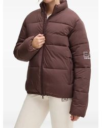 EA7 - Zip-Up Puffer Jacket - Lyst