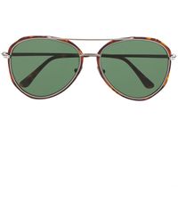 Tom Ford Occhiali da sole modello aviator - Marrone