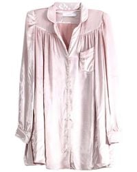 JULIE KEGELS - Velvet Button-Down Shirt - Lyst