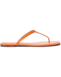 Polo Ralph Lauren - Debossed Leather Thong Sandals - Lyst
