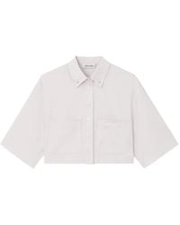 Low Classic - Chemise À Coupe Crop - Lyst