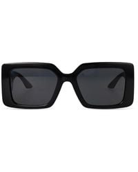 Versace - Greca Rectangle-Frame Sunglasses - Lyst