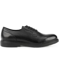 Geox - Lace-Up Fastening Leather Derby Shoes - Lyst
