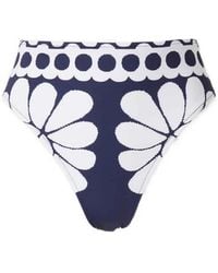 FARM Rio - Floral-Print High-Waisted Bikini Bottoms - Lyst