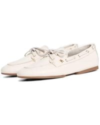 Tommy Hilfiger - Lace Up Leather Boat Shoes - Lyst