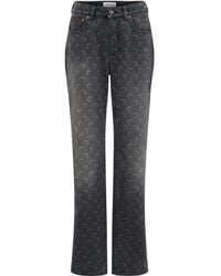 Marine Serre - Vaqueros rectos Moon Laser - Lyst