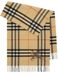 Burberry - Check Equestrian Knight Design Scarf - Lyst