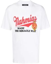 NAHMIAS - Logo-Print Cotton T-Shirt - Lyst