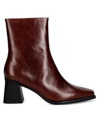 Vagabond Shoemakers - Bottines Hedda En Cuir À Bout Carré - Lyst
