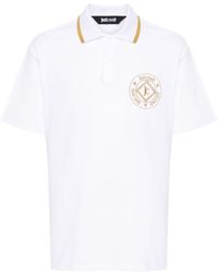 Just Cavalli - Poloshirt mit Logo-Stickerei - Lyst