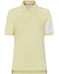 Thom Browne - 4-Bar Short-Sleeved Polo Top - Lyst