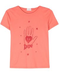 Mother - Katoenen T-shirt Met Logoprint - Lyst