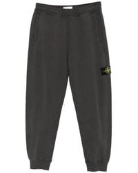 Stone Island - 6200012 Brushed Organic Cotton Sweat Trousers - Lyst