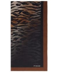 Pinko - Animal-Print Scarf - Lyst