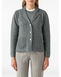 Gran Sasso - Sequin-Embellished Knitted Jacket - Lyst