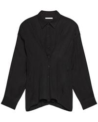 Helmut Lang - Cinched Long-Sleeve Shirt - Lyst
