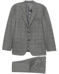 Canali - Check-Pattern Single-Breasted Suit - Lyst