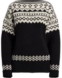 Ralph Lauren - Geometric-Pattern Crew-Neck Sweater - Lyst
