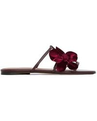 Zimmermann - Bordeaux Embellished Flats - Lyst