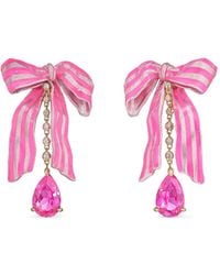 Anabela Chan - 14K Rose And 18K Vermeil Bardot Bow Sapphire And Diamond Earrings - Lyst