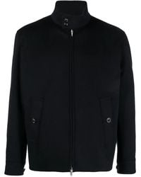 Lardini - High-Neck Wool Jacket - Lyst