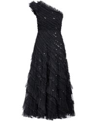 Needle & Thread - Sequinned One-shoulder Maxi Dress - Lyst