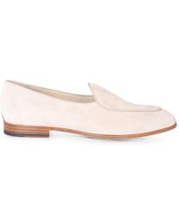 Eleventy - Suede Slip-On Loafers - Lyst
