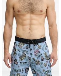 Hurley - Graphic-Print Board Shorts - Lyst