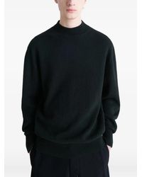 Lemaire - Mock Neck Rib-Knit Trim Sweater - Lyst