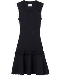 Claudie Pierlot - Robe En Maille À Bords Festonnés - Lyst