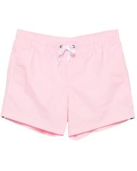 Sundek - Stripe-Detail Swim Shorts - Lyst