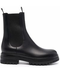 Gianvito Rossi - Chunky Leather Chelsea Boots - Lyst