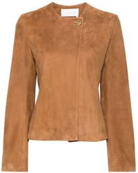 Chloé - Suede Fitted Jacket - Lyst