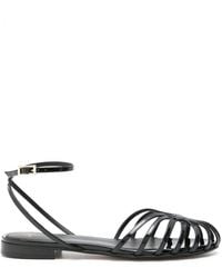 ALEVI - Elena Patent-leather Sandals - Lyst