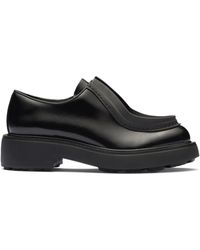 Prada - Leather Lace-Up Shoes - Lyst