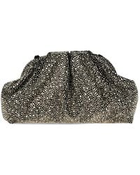 Twentyfourhaitch - Mirach Crystal-Embellished Ruched Shoulder Bag - Lyst