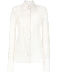 Sportmax - Sava Floral-lace Fitted Shirt - Lyst