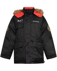 Balenciaga - Faux-Fur-Trimmed Padded Jacket - Lyst