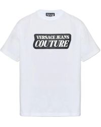 Versace Jeans Couture - Cotton Logo T-Shirt - Lyst