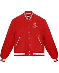Sporty & Rich - Vendome Embroidered Varsity Jacket - Lyst
